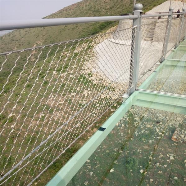 Flexible 304 316 Metal Rope Mesh for Stair Railing and Protection Animal Zoo Mesh Avaiy