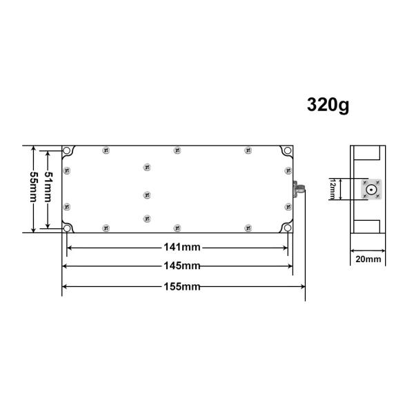 50W 400- 2700MHz 24V-28V with circle protection for anti drone FPV UAV solution jammer module