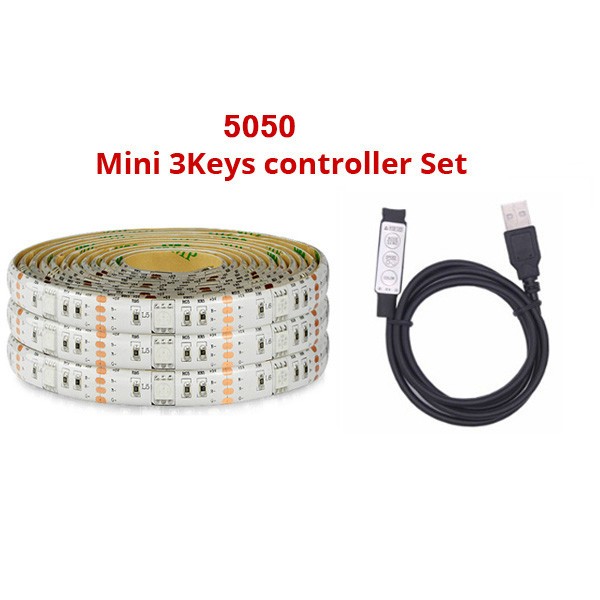 5В USB 5050 самоклеящаяся светодиодная лента RGB 5000 мм адресной светодиодной ленты