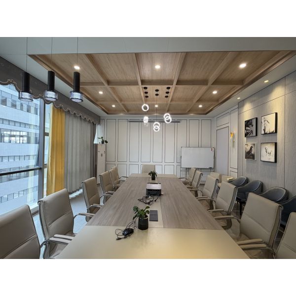 Bamboo Wood Fiber PVC Wall Panels Hollow Interlocking Eco Friendly Home Decoration Board