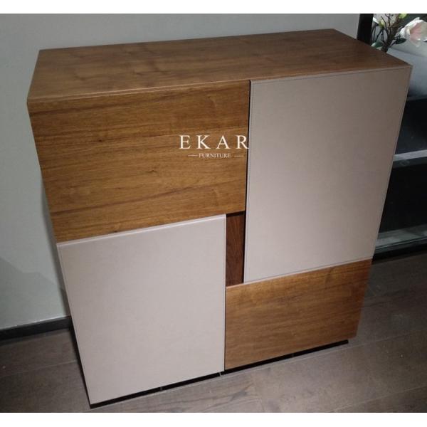 Modern Design 2 Doors Cabinet Metal Frame Dining Room Sideboard