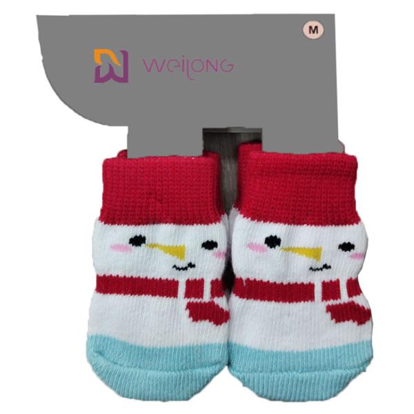 Носки любимца хлопка управлением тракции изготовленные на заказ для противоскользительного собак крытое вяжут носки