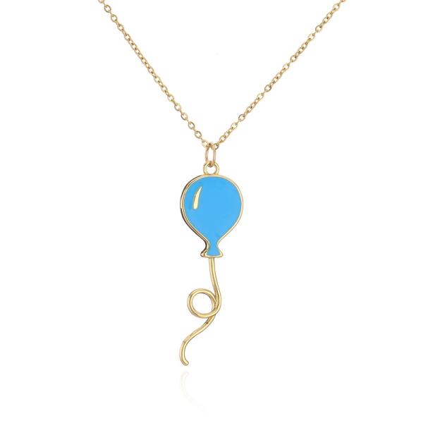 Ожерелье нержавеющей стали ювелирных изделий золота воздушного шара 18k эмали покрытое золотом