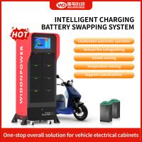 Estación de intercambio de batería de inserción inferior con conexión fija de 8 bahías Smart Power, Ac220v, compatible con Li-ion de 48v-72v