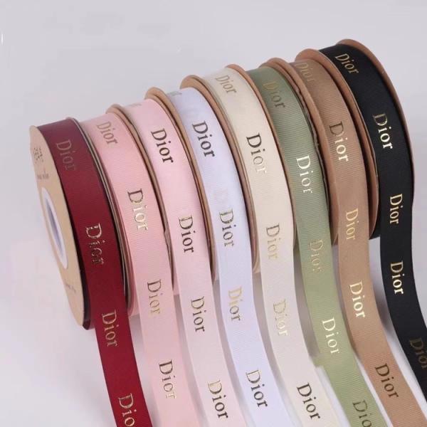 Custom Grosgrain Ribbon With Gold Foil Logo – Ideal For Gift Boxes & Garment Branding