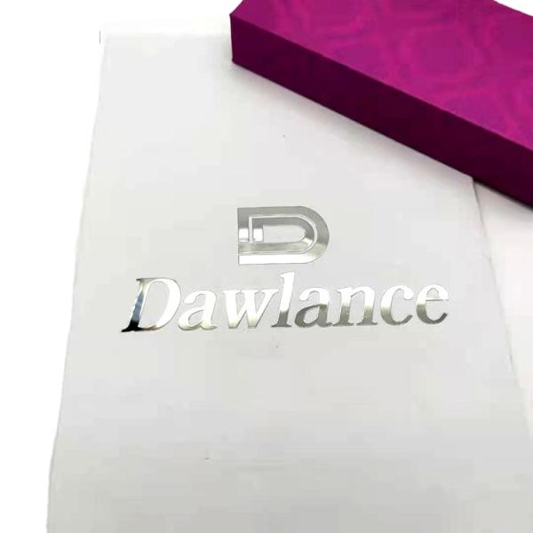 Nickel Silver Ultra-Thin Metal Logo Adhesive Sticker for Dawlance Customized Production