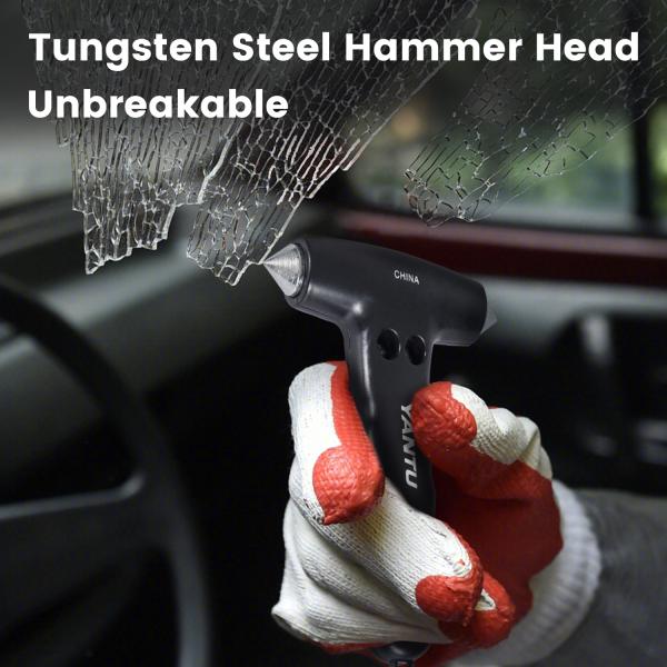 ABS Steel Vehicle Safety Emergency Car Glass Hammer And Seat Belt Cutter Escape Tool