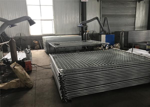 Portable Aluminum Fence Temp Fence Panels For Residential / Commercial Building