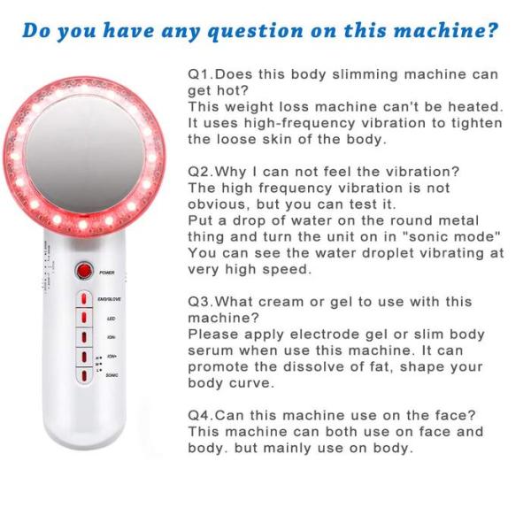 Mini Handheld Body Slimming Vacuum Ultrasonic Fat Cavitation Machine