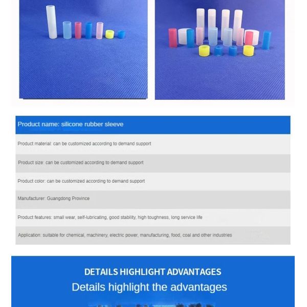 YZ-030 High Temperature Resistant Silicone Screw Waterproof Dustproof Soft Rubber Protective Sleeve with Round Structure