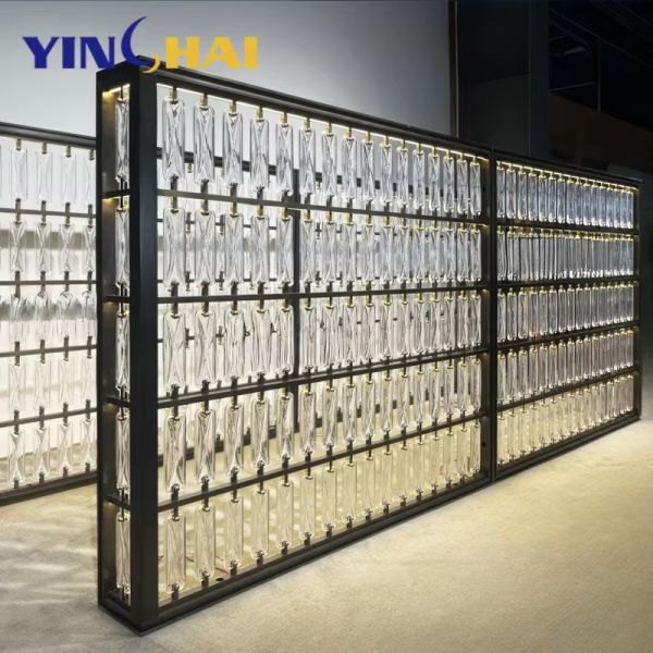 UV Resistant Glass Panel Room Divider High Hardness For Living Room And Dining Room