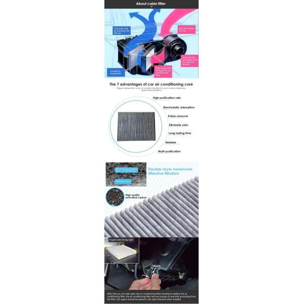 Reference NO. S1662 OE 96800069 Hape Carbon Automotive AC for Chevrolet Cabin Filters