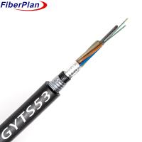 Alta Qualidade 2-144 Núcleos GYTS53 Subterrâneo Enterramento Direto Cabos de Fibra Óptica Blindados