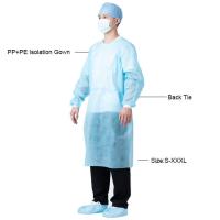 Niveau médical 20gsm-65gsm de la robe AAMI PB70 d'isolement du PE EN13795 de pp