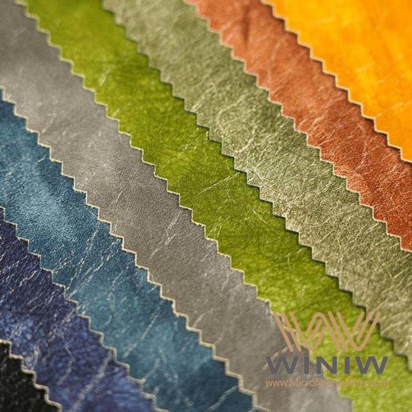 Waterproof Recycled Leather Fabric Textile Soft PU Faux Leather Fabric For Clothing