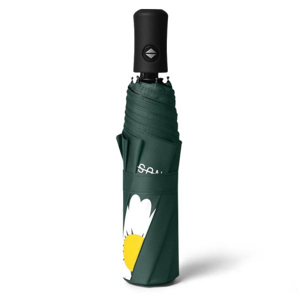 Hot Sale 3 Folding Automatic Flower Multi color UV Block Windproof Fashion Umbrella