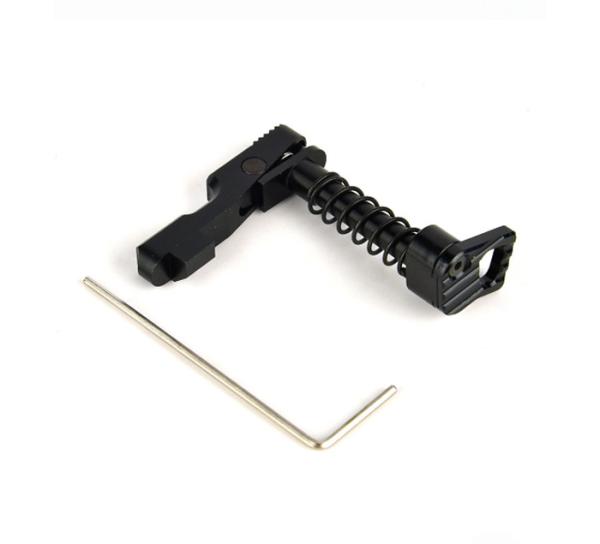 Black Anodized Aluminum 7075 AEG Gearbox Parts Magazine Catch Button