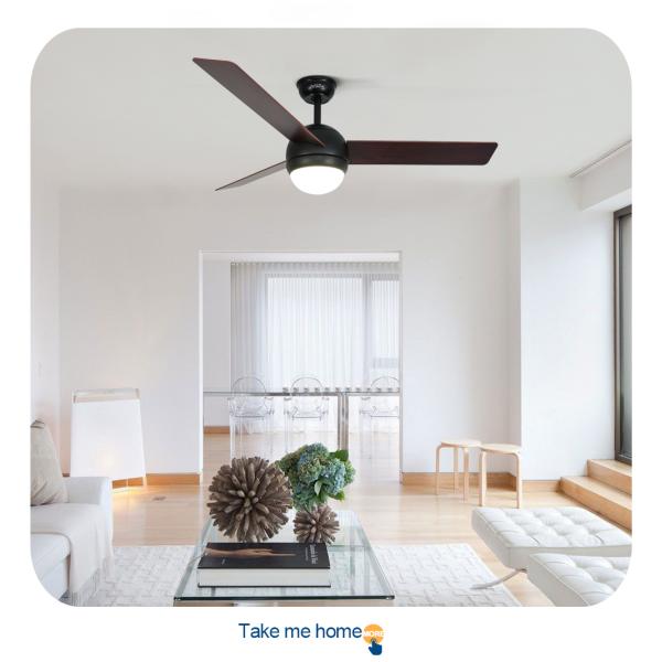 ceiling fan Mdf Blades Decorative Led Light Ceiling Fan com controle remoto de 5 velocidades