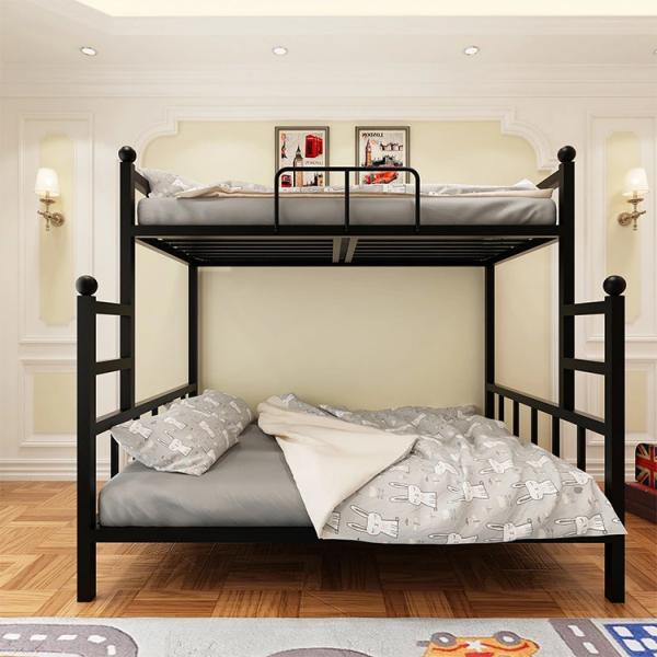 School Furniture Adult Full Size Metal Garden Bunk Bed for Space Saving in Queen Loft Bed