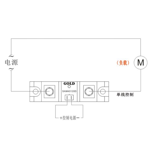 Genuine Jiangsu Gute GOLD single-phase 120A industrial-grade solid-state relay SAM40120D DC control AC