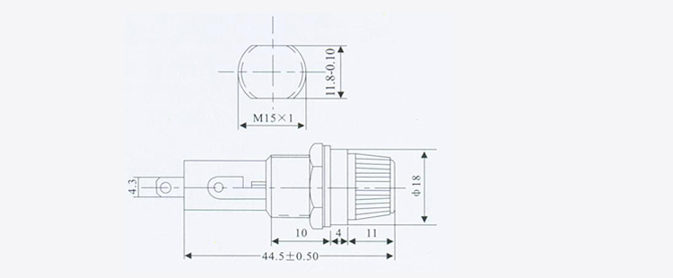 Bakelite Fuse Holder Electric Cutout Box with 10A/250V 15A/125V Panel Mount Fuse 5*20 6*30 for Low Voltage Use