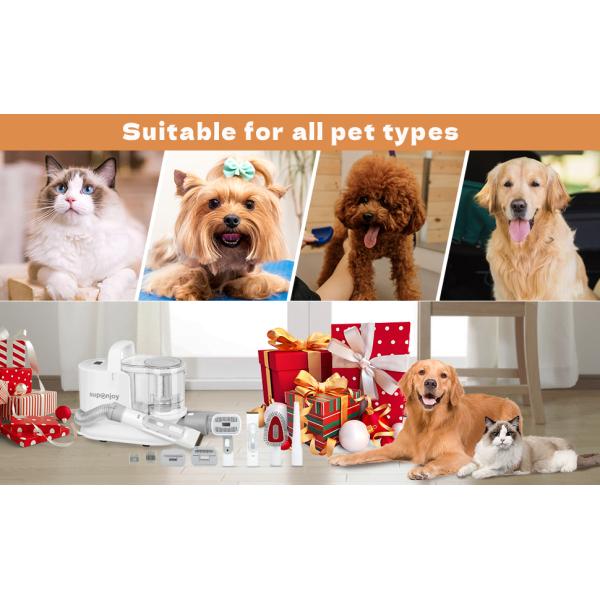 Customizable 300W Pet Grooming Vacuum Tool for Hair Shedding Trimmer Comb Accessories