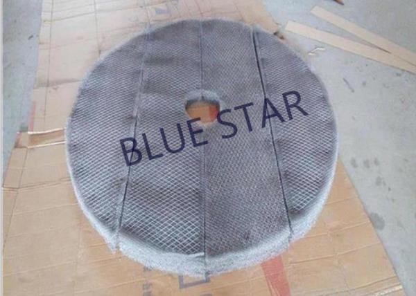 Stainless Steel Knitmesh Demister , Round / Rectangle Mesh Pad Mist Eliminator