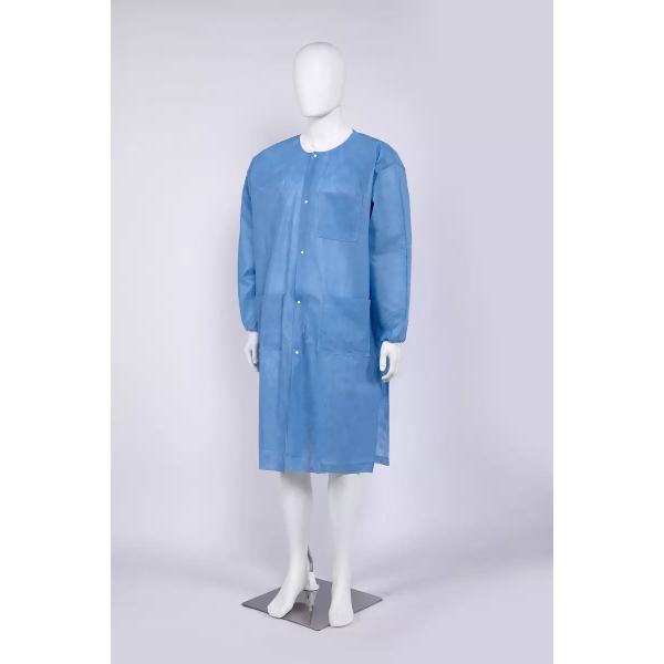 Stretchable Disposable Doctor Coat SMS Spunlace PP Disposable Medical Uniforms