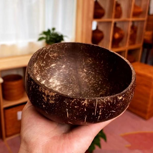 Natural Coconut Shell Bowl Return refunds Full Payment Fruit Bowl Yogurt Bowl