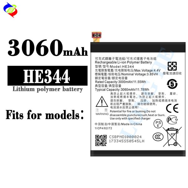 3060mAh HE344 Для смартфонов Nokia Аккумулятор литийного полимера для мобильных телефонов