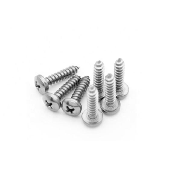 Small Self Tapping Wood Screws With Cross Recessed / Phillips Drive Round Head
