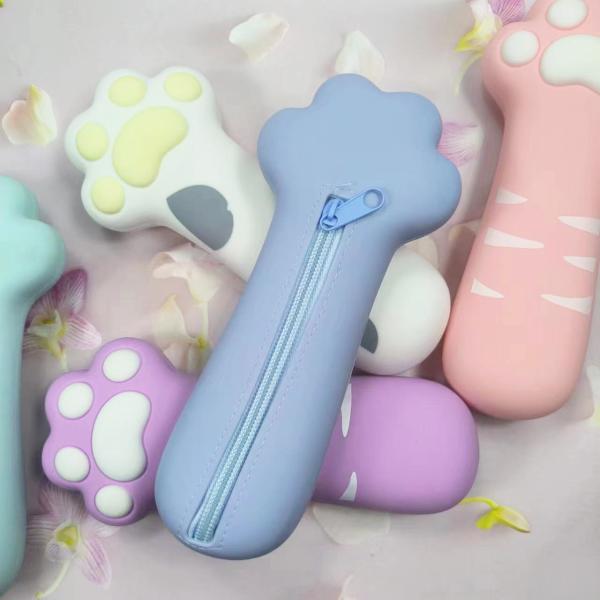 Девчонки мальчики сумка для хранения силиконовый карандаш коробка студенты канцелярские подарки