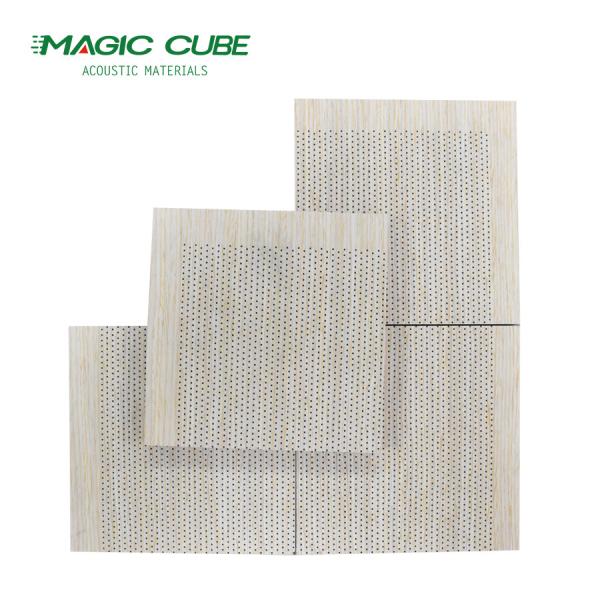 Design de salão contemporâneo painéis acústicos de fibra de cimento à prova d'água de 12 mm MDF perfurado