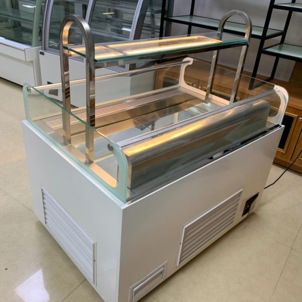 Supermarket Top Glass Sandwich Display Chiller Auto Defrost With LED Light