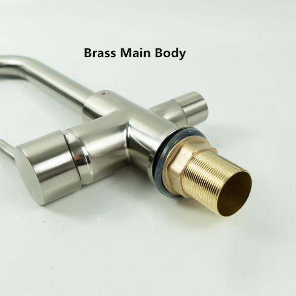 3 в 1 палубе нержавеющей стали H330 XW200mm Faucet очистителя воды латунной установил