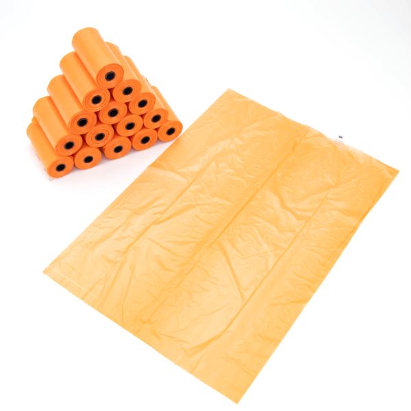 Durable Dog Poop Bag With Handles On A Roll Biodegradable Plastic Unscented