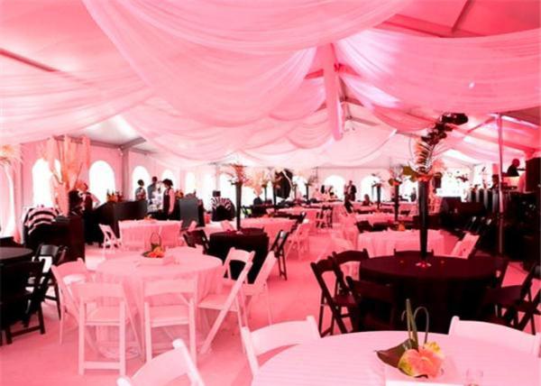 Big Wedding Party Tent , Flame Redartant UV-resistant PVC Event Tent