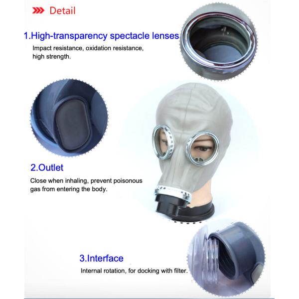 Силика гель безопасность полная лицо газовая маска 60 * 27 * 42 см антивирус