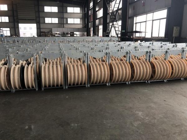 Maestro empacotado Stringing Blocks de MC do grande diâmetro três polia de nylon