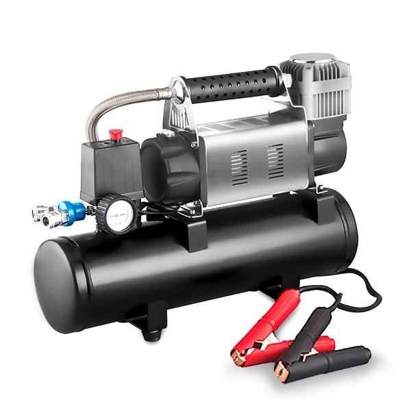 YANTU AM48 DC12V/24V 60MM Cylinder Air Compressor for Car Tires Max 160L/min 8L Tank