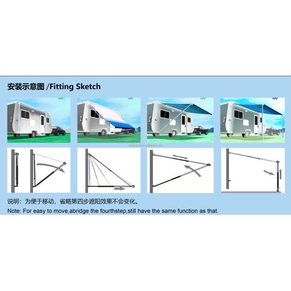 Домашний RV фургон экспедиционные транспортные средства Автомобили Караван прицепы тент с электрическим открытием
