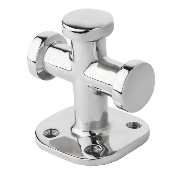 Espejo pulido AISI316 de acero inoxidable de cruz de bollardo de hardware marino