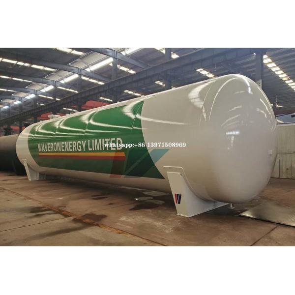 50 Tons Liquid Propane Gas LPG Gas Storage Tank Vapor Outlet DN50 With All Station