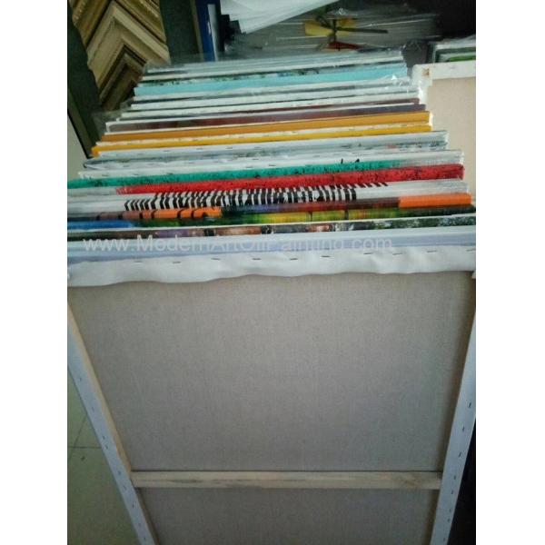 Абстрактное оранжевое оформление стены картины холста предусматриванное с тонким пластиковым слоем