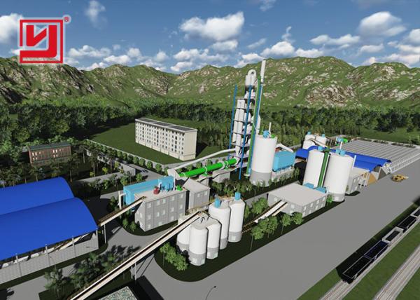 Energy Saving Rotary Kiln For Cement Manufacture , Rotary Kiln Cement Plant