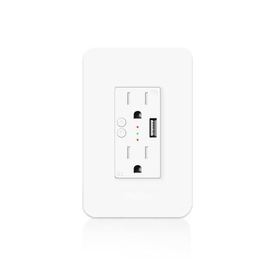 Trabalhos elétricos da tomada de Wifi com Alexa & assistente de Google
