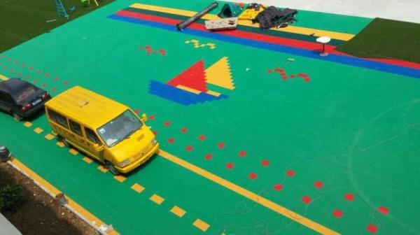 Waterproof Interlocking Sports Tiles Portable Basketball Sport Court Material