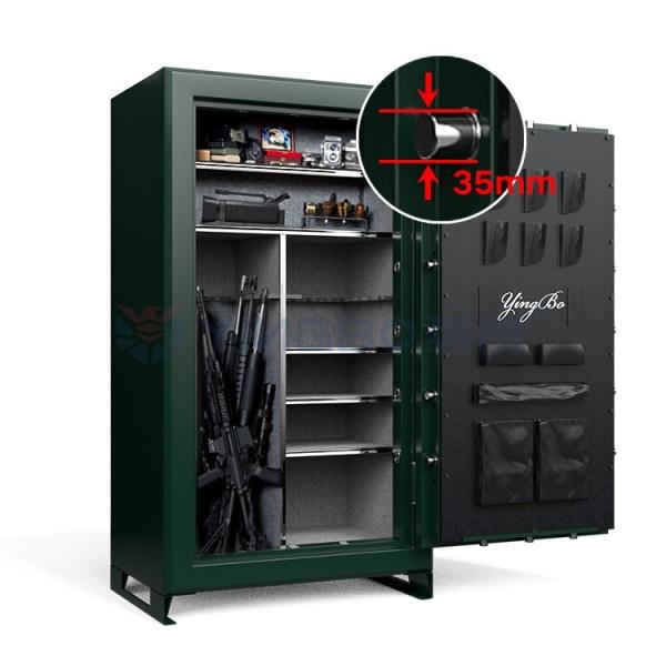 75 Mins Fireproof Rating UL Lock Gun Safes Steel With 36 Guns