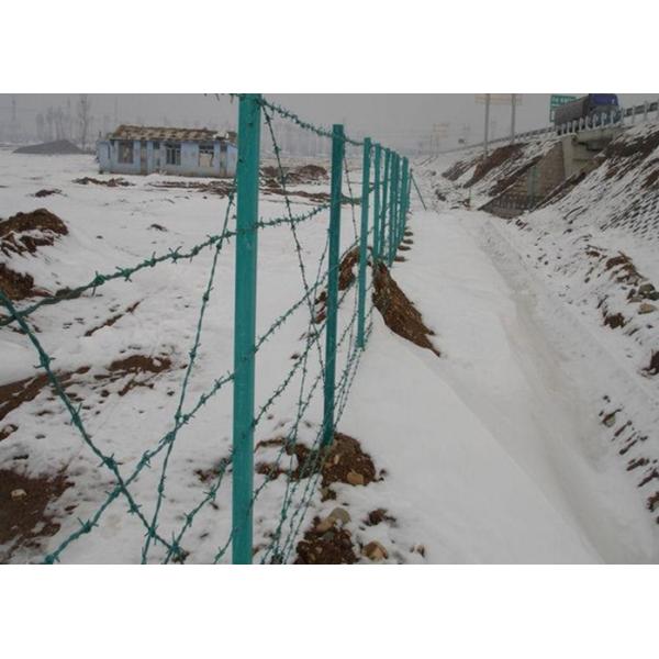 Double Twisted Barbed Iron Wire Wrapped For Security Fence , 1.6mm- 3.0mm Dia
