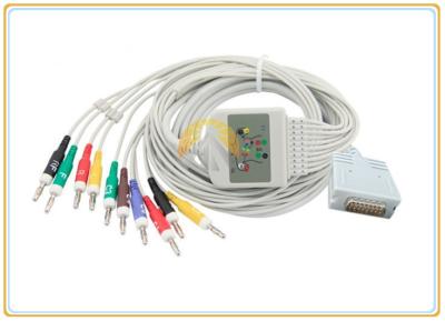 Burdick EK-10 One Piece ECG Electrode Cable Superior Flexibility / Durability